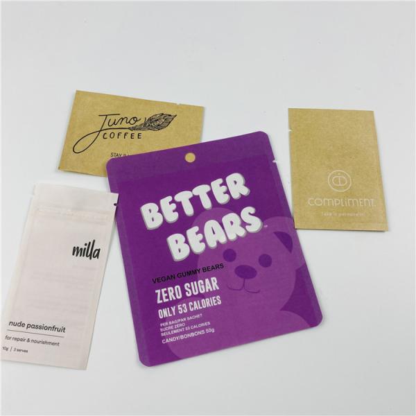 Buy Digital Printing MOPP  Compostable Sachet Flat Bag 23x35cm at wholesale prices