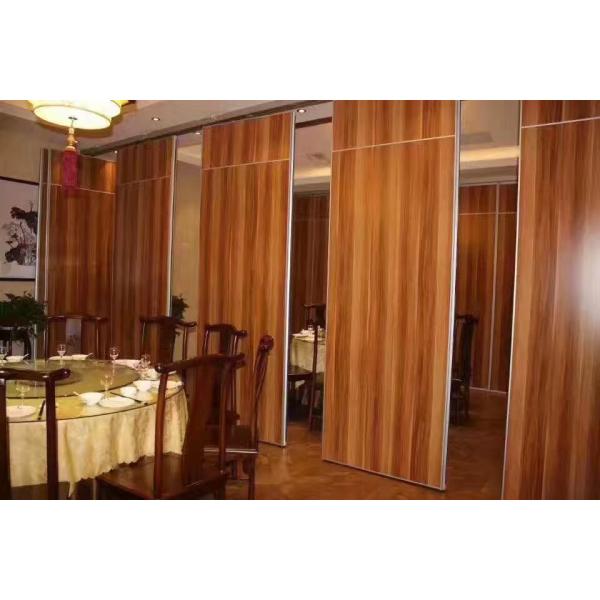 85mm Thickness Soundproofing Melamine Wooden Folding Partition Walls For Restaurant