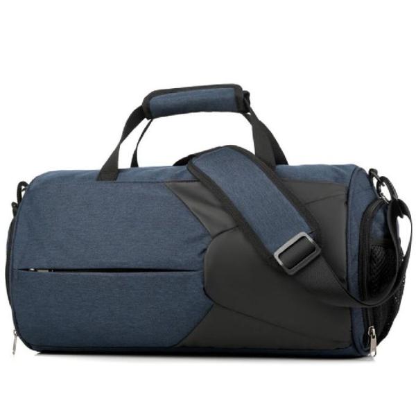 Nylon Gym Duffel Bag With Wet Pocket / Shoes Compartment