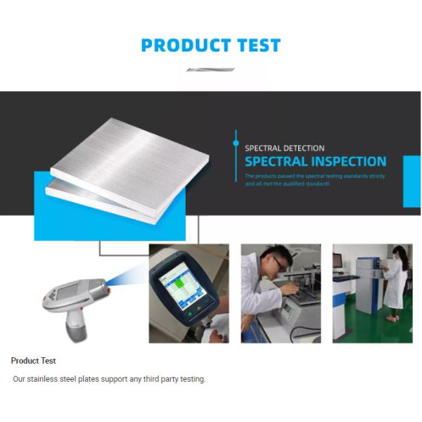 4mm 10mm 2B Stainless Steel Plate 0.3mm-60mm Customized Thickness