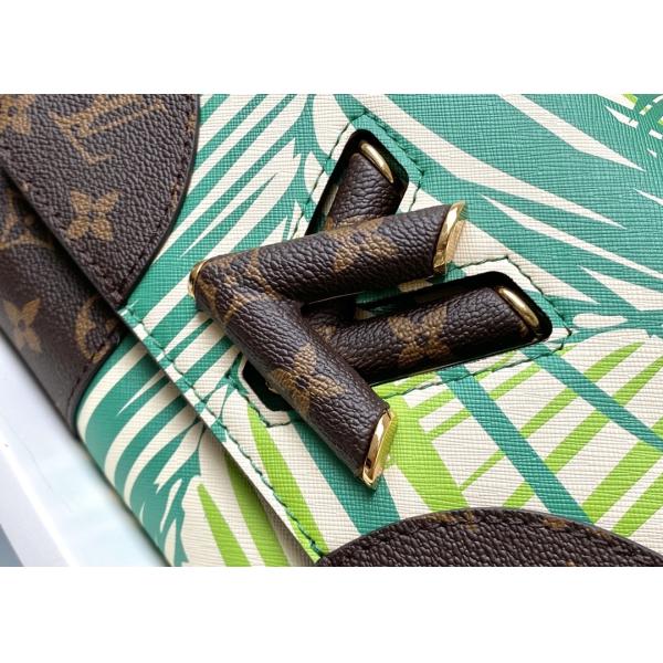 M5028Silk-Screen Luxury Chain Bag Genunie Leather And Carvas Luxury Chain Bag Rippel Bottom Cross-Body Bag