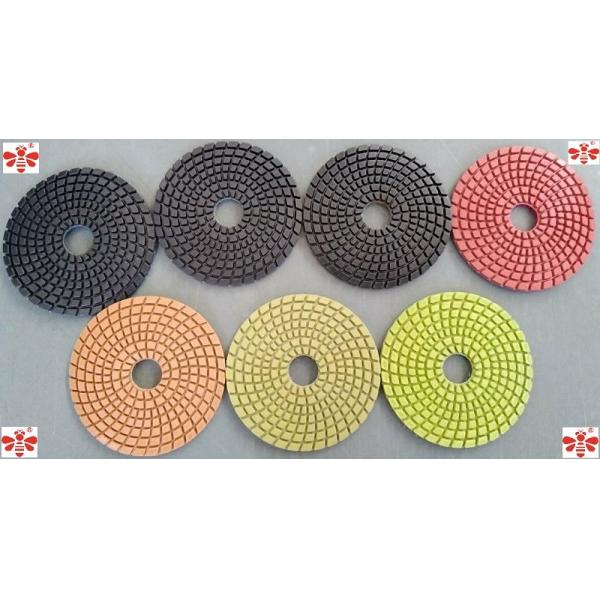Buy 80mm100mm 125mm Wet Diamond Floor Polishing Pads   Multi Color Economical at wholesale prices