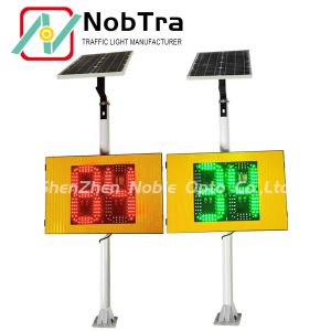 CE Certified Solar Radar Traffic Signal IP54 Weatherproof Beacon System