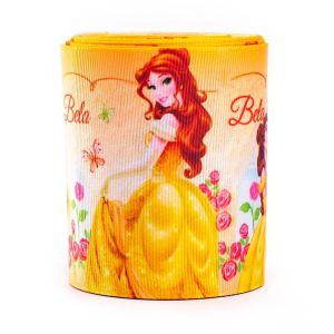 75mm wholesale Cartoon mickey polyester grosgrain heat transfer printed ribbon