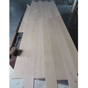 Unfinished 2- Layers Oak Engineered Wood Flooring To Latvia, Full Birch Plywood