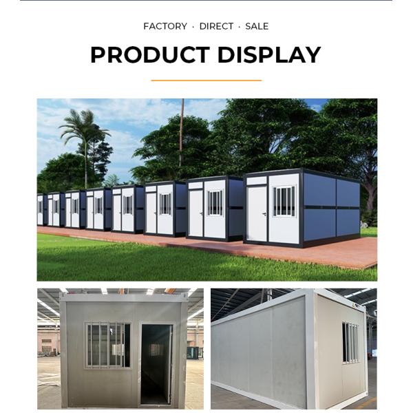 House Aluminum Window Prefab Modular Z Folding Container Homes with Optional Size and Easy Install Design