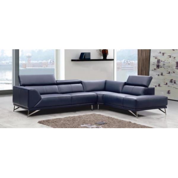 Modern Italian Leather Sofa Set / Genuine Leather Sofa Set SGS Certification