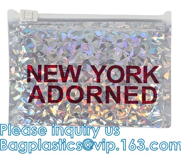 Reusable Metallic Matte Glossy Holographic Zip lockk Bags, Reclosable Cosmetic