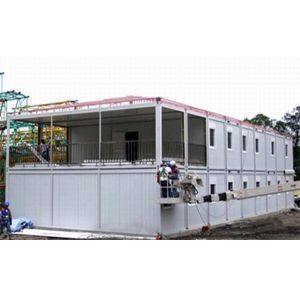 Foldable light steel frame container warehouse