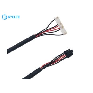 Black 1.0mm Pitch 6 Pin H112k-P06n-03b With Latch To Molex 51021-1500 1.25mm Wire Harness