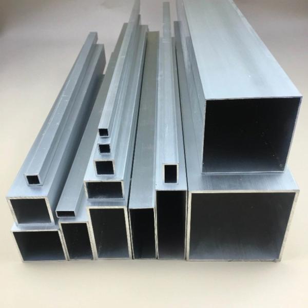 Buy Rectangular Square Aluminum Pipe Profile 0.1mm Bending Mill Finished at wholesale prices