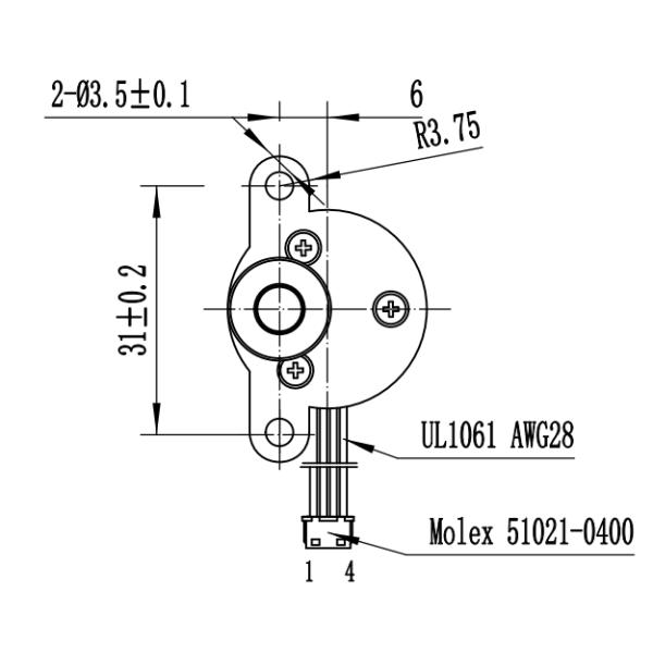 5V 25mm Diameter 31mm High Torque Distance Geared Stepper Motor for Saliva Analyzer、Blood Analyzer、Welding Machine