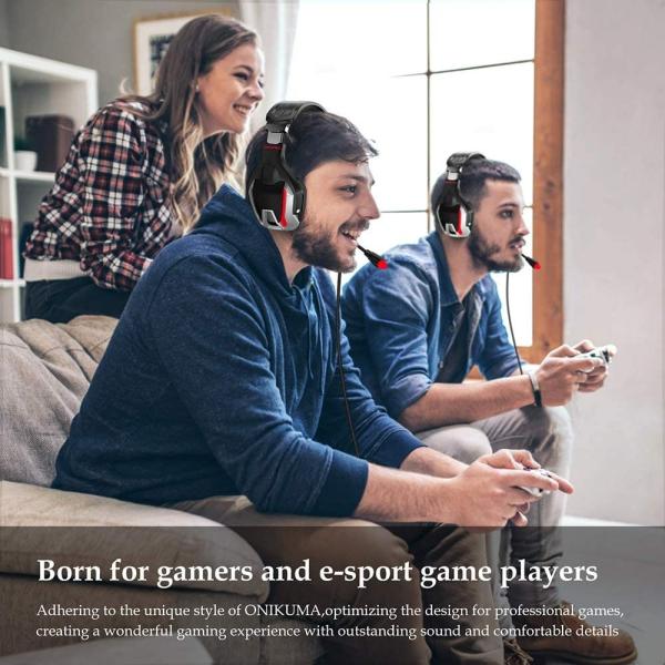 Stereo Surround 100mA DC5V ONIKUMA K12 3.5 Mm Gaming Headset