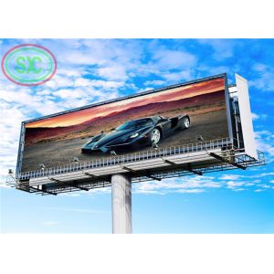 Anti-UV full-color outdoor P6 LED billboard with columns for commercial