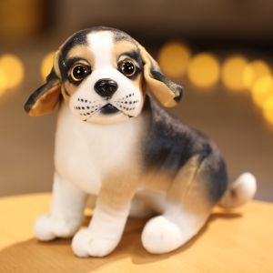 PP Cotton Filled Short Plush Simulation Dog Toy 20cm