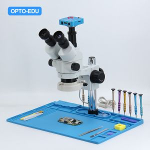 OPTO-EDU 7x-45x Electron Stereo Optical Microscope
