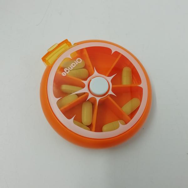 Can rotationable pill box 7case pill organizer weekly promotional pill holder