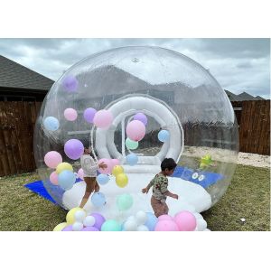 Inflatable Bubble Tent With 220V 110V Air Blower White Transparent Color For