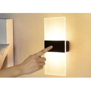 Acrylics Metal Rechargeable LED Wall Light With PIR Motion Sensor