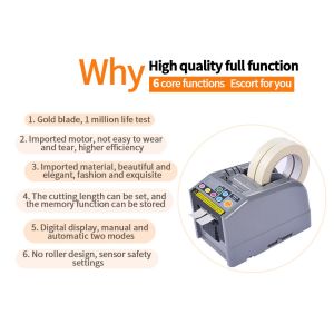 Adhesive Automatic Tape Dispenser 25w 999mm Length Space Saving