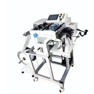 Automatic Printing Label Folding Machine For Wire Material Customized 320mm