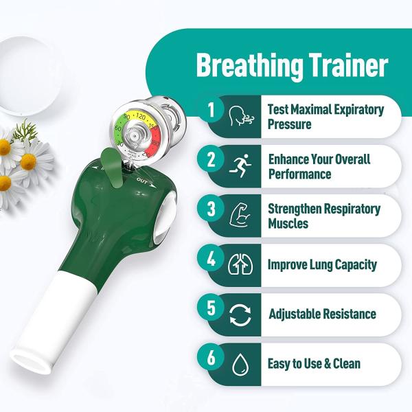 Lung Fitness Breathing Muscle Trainer Expiratory Breathing Exercise Device
