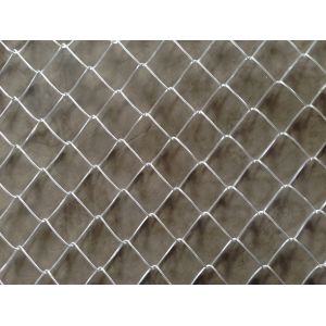 Electro Galvanized Chain Link Diamond Wire Mesh Yard Fence , Gi Chain Link Fence