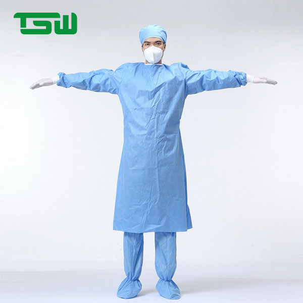 Buy Sterile SMS Disposable Hospital Gowns With Rib Cuff at wholesale prices