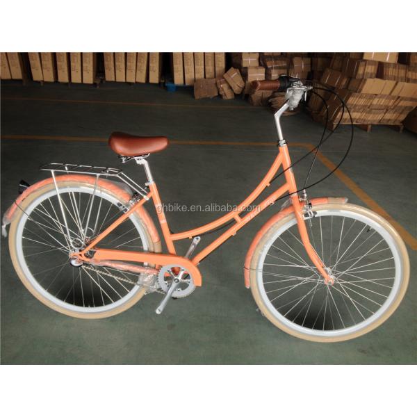 14KG Retro Ladies 7 Speed Vintage Bicycles 700C Adult Women's City Bike with Basket