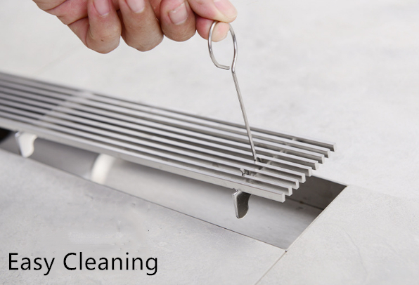 Square Taizhou Floor Drain with 68x300mm Outer Diameter and Stainless Steel Strainer