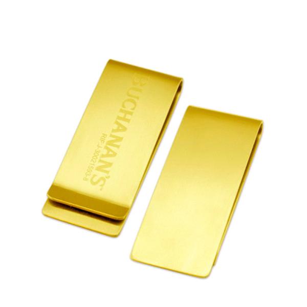Buy Promotional Stainless Steel Money Clip Tickey Folder Logo Customized at wholesale prices