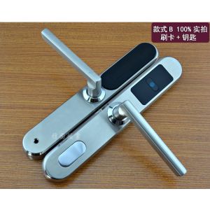 Electronic DIgital Aluminium Door Lock Silver Stainless Material Low Power