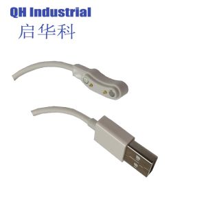 2Pin Hiqh Precision Led Smd Spring Loaded Pin Magnetic Charging Connectors Sus