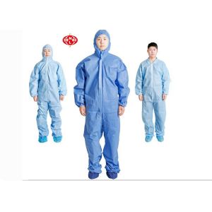 China Breathable Elastic Cuffs 30gsm Disposable Protective Coveralls,disposable protective suits on sale
