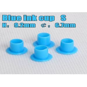 Blue Color Plastic Tattoo Machine Ink Pigment Cups Tattoo Accessories