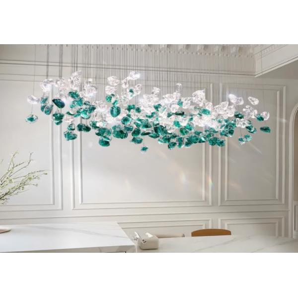 French medieval restaurant chandelier crystal lamp designer art lamp Nordic modern bar island dining room table lamp