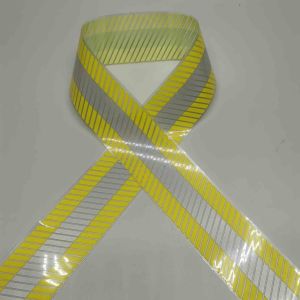 Reflective Fabric Rolls Polyester Visibility With Heat Activated Adhesive