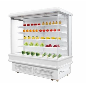 Low Noise Supermarket Glass Door Freezer Good Temperature Evenness