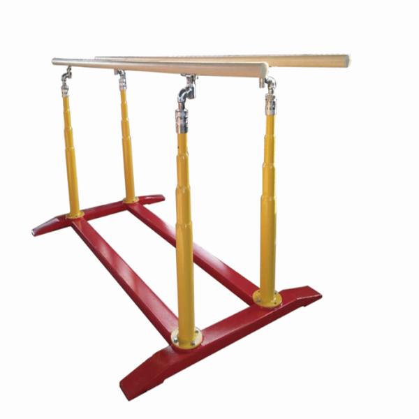 Customized Logo Availabled Ash Wood Steel Children Parallel Bars for Indoor Training