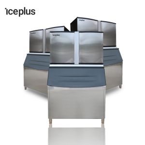 Food Grade Cube Ice Machine Compact Structure With Big Ice Bin Fast Ice Making