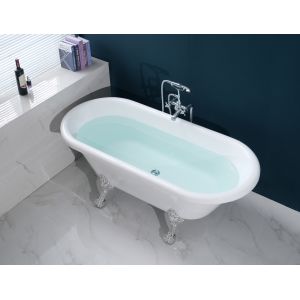 China Acrylic Freestanding Bathtub 14 Inch Water Depth White 1700mm on sale