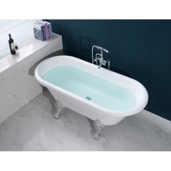 Buy Acrylic Freestanding Bathtub 14 Inch Water Depth White 1700mm at wholesale prices