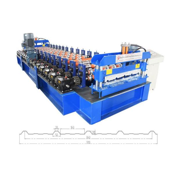 Zinc Plating Colored Sheet Steel Profile Roll Forming Machine Speed 20-25M/Min