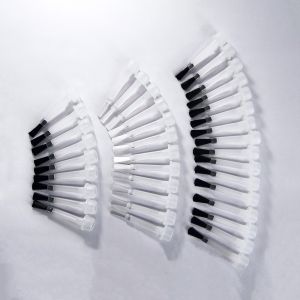 Black And White Nail Polish Brush Arc Shaped Nylon Material