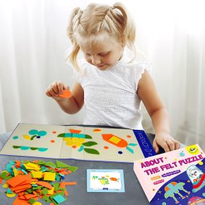 Animal and Vehicle Soft Felt Fabric Puzzle Kids Educational Toys