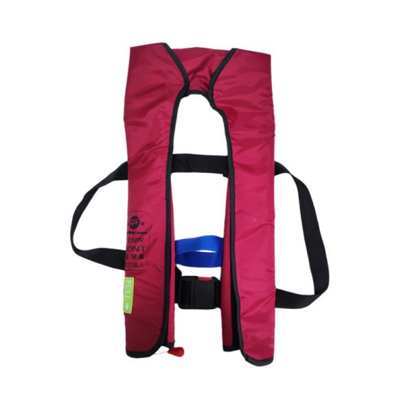 Buy Self Floating Military Safety Vest , 33g Co2 Inflatable Fishing Vest at wholesale prices