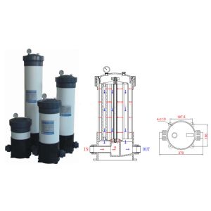 Stainless Steel Industrial Water Filtering with V-clamp Connection OEM Pressure