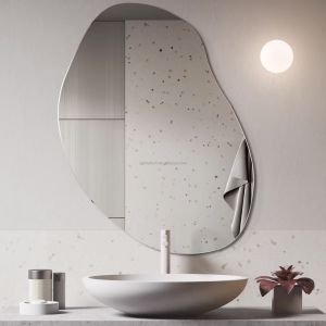 Edge pencil edge Silver Glass Mirror Graphic Design Solution for Magnifying