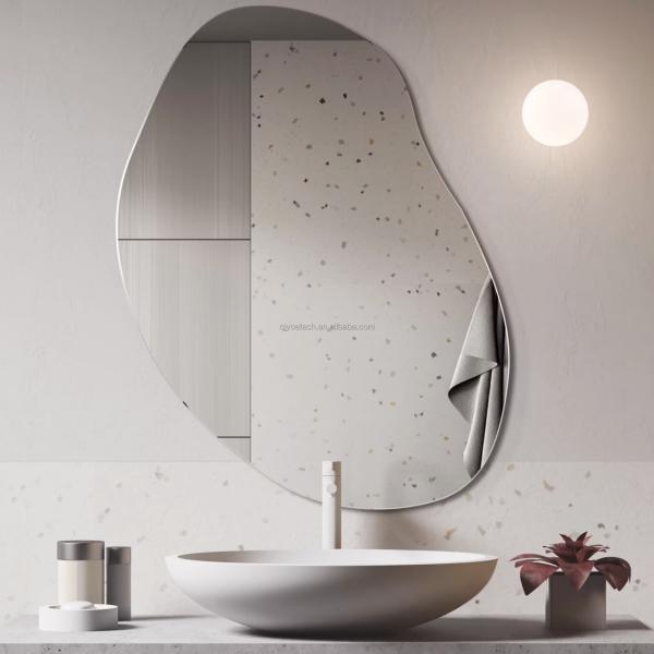 Edge pencil edge Silver Glass Mirror Graphic Design Solution for Magnifying