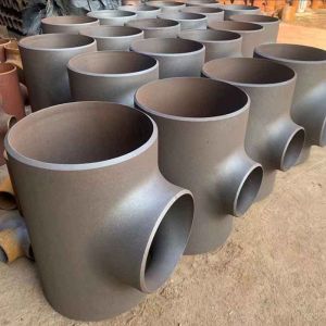 Threaded Connection Copper Nickel Equal Tee with Brass Coating